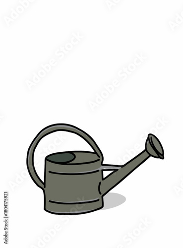 old watering can