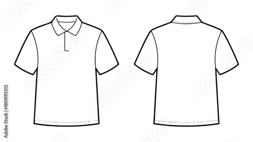 Simple polo shirt isolated on white background a minimalist and versatile wardrobe essential, perfect for creating effortless and stylish casual outfits with ease