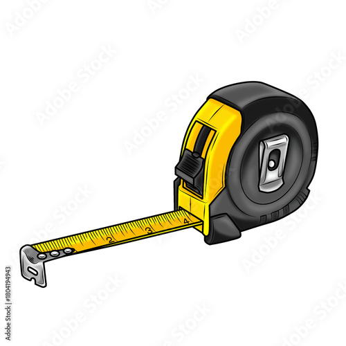 measuring tape isolated on white