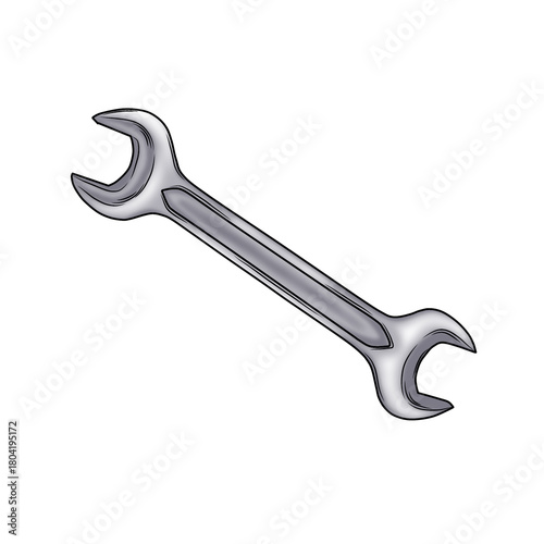wrench isolated on white background