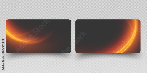 Set of credit cards isolated on white background Credit and debit card vector illustration