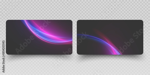 Set of credit cards isolated on white background Credit and debit card vector illustration