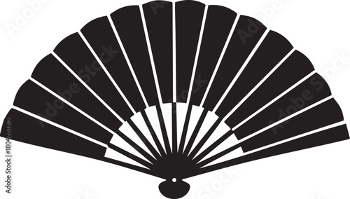 black and white fan