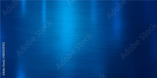 Abstract blue background with subtle metallic lines and brushed light grey texture design
