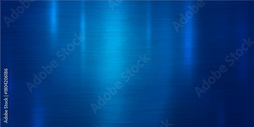 Abstract blue background with rays and a metallic water surface texture
