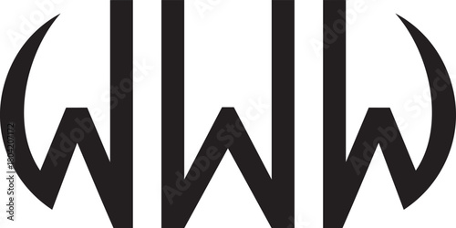 WWW logo oval shape.eps