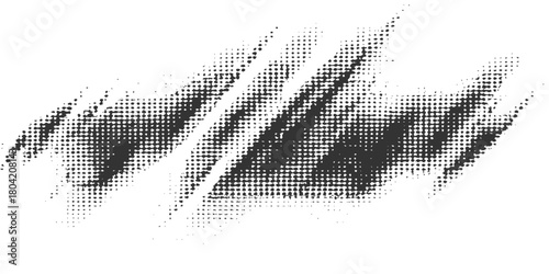 Black and white sketch of a pencil drawing with a grunge ink texture and a decorative vector border element