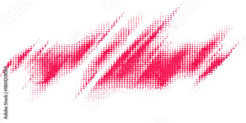 Vector illustration pattern design of red lips lipstick and a white feather with global digital pink color elements