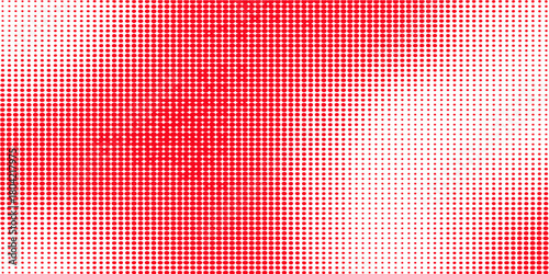 Red and white polka dots pattern, a seamless cotton fabric design for a tablecloth or picnic blanket texture