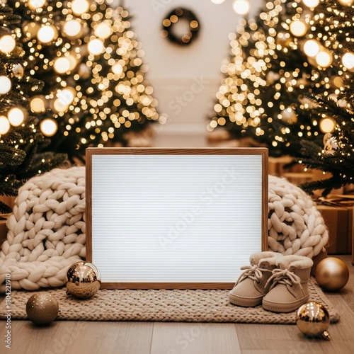 Minimal Christmas Baby Announcement | Digital Editable Pregnancy Reveal | Baby Christmas Reveal Template | Modern Holiday Baby Reveal