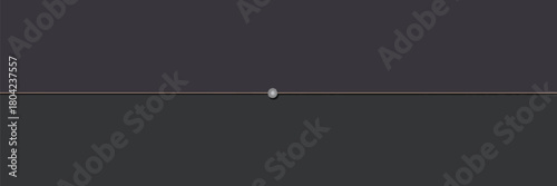 A simple slider control with a gray knob positioned in the center on a dark gray background plain view