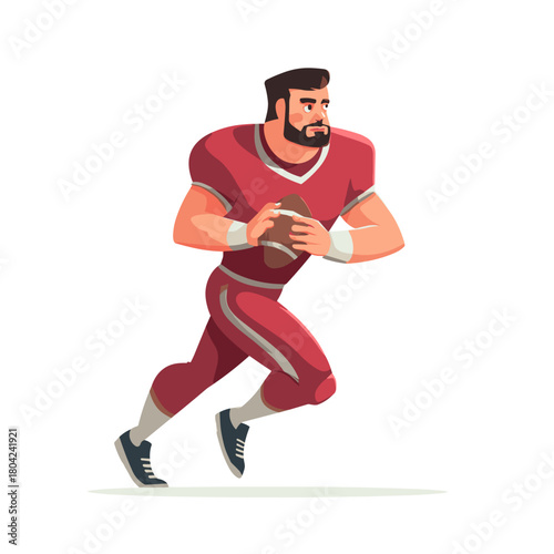 rugby player running with ball