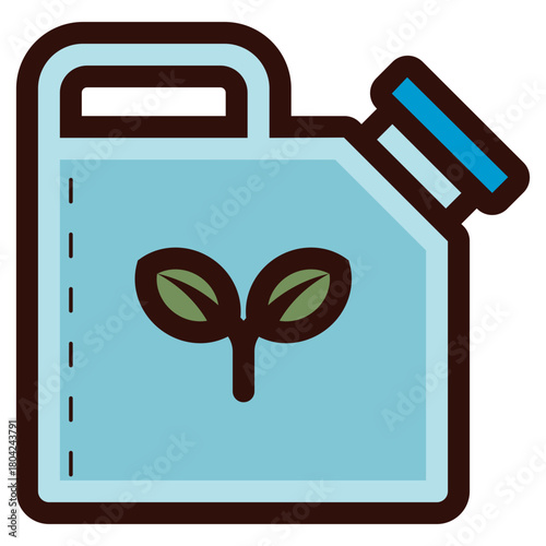 organic chemistry bio fuel icon illustration