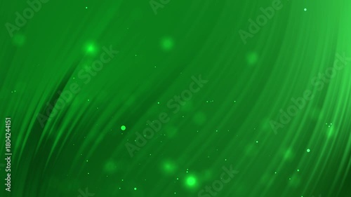 Green abstract background with lines and bokeh lights suitable for digital presentations, website design, and social media graphics. Versatile and vibrant.