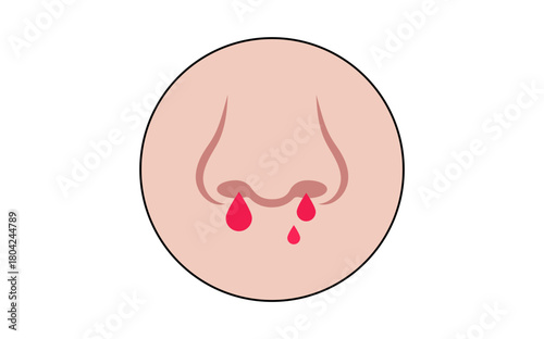 Nosebleed medical icon