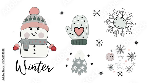 Charming and cozy character bundle featuring a delightful collection of cheerful illustrations perfect for storytelling and design projects