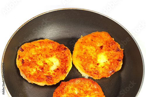 Kartoffelpuffer in einer Nahaufnahme