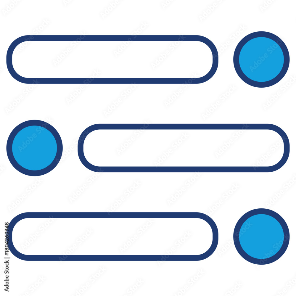 Obraz premium Options Blue Icon