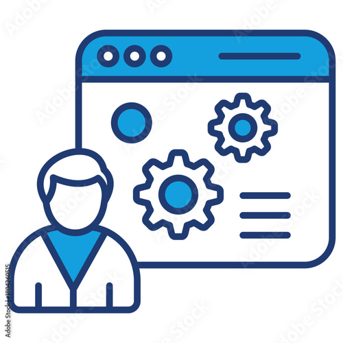 Control Panel Blue Icon