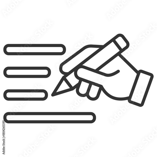 Writing Outline Icon