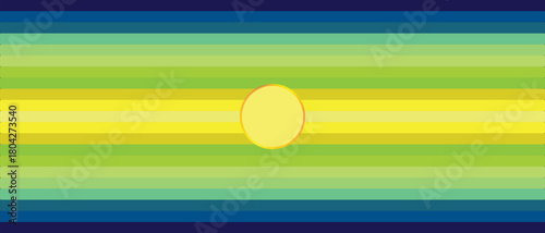 Sunset retro badge and emblem set. Abstract ocean view background inside circles shapes with geometric vintage distressed style. Retro striped sunset prints in  and circle shapes. eps10 vector 