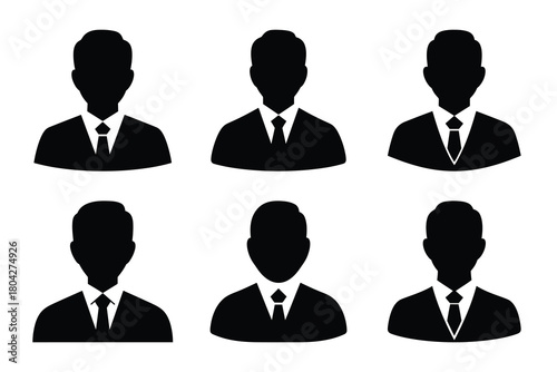 business leader Simple silhouette icon graphic