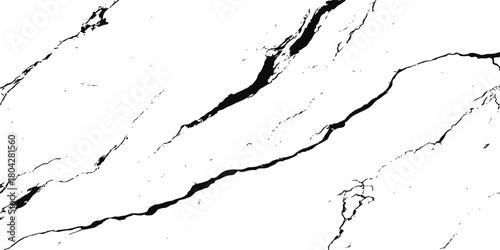 Grungy black and white paint splattered pattern texture border on old cracked paper wall surface