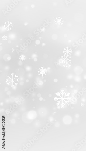 Isolated Christmas Ice Element with Festive Snowfall Decoration