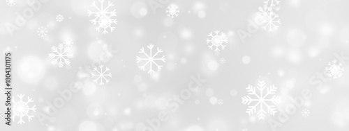 Snowfall and Ice Pattern Illustration for Christmas Greetings
