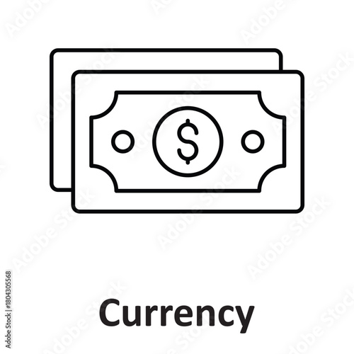 Currency Vector Icon which can easily modify or edit