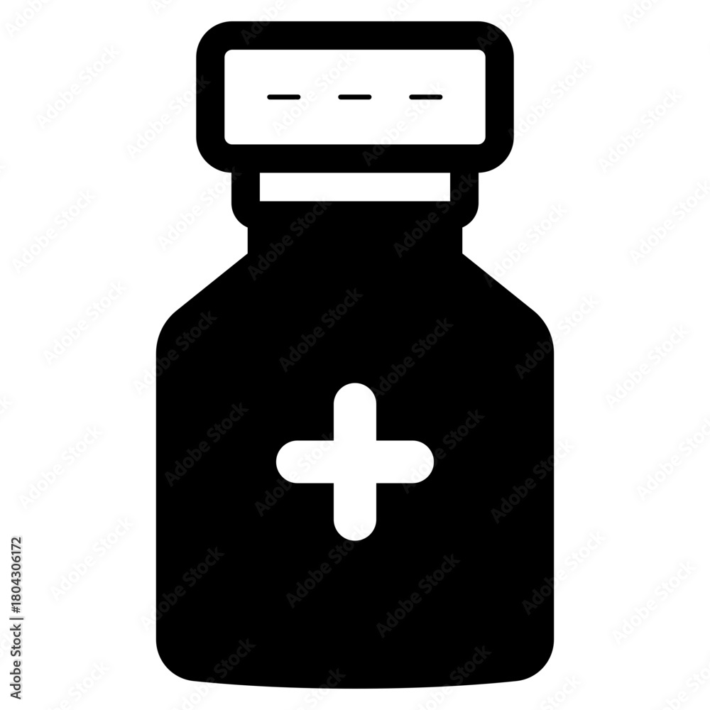 Obraz premium medicine bottle icon
