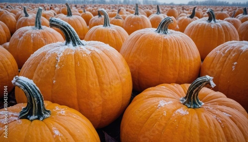 Frozen Polka Ice Pumpkins as Surreal Art Objects. 9
