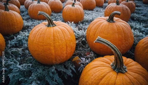 Frozen Polka Ice Pumpkins as Surreal Art Objects. 7