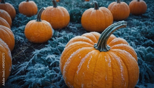 Frozen Polka Ice Pumpkins as Surreal Art Objects. 5