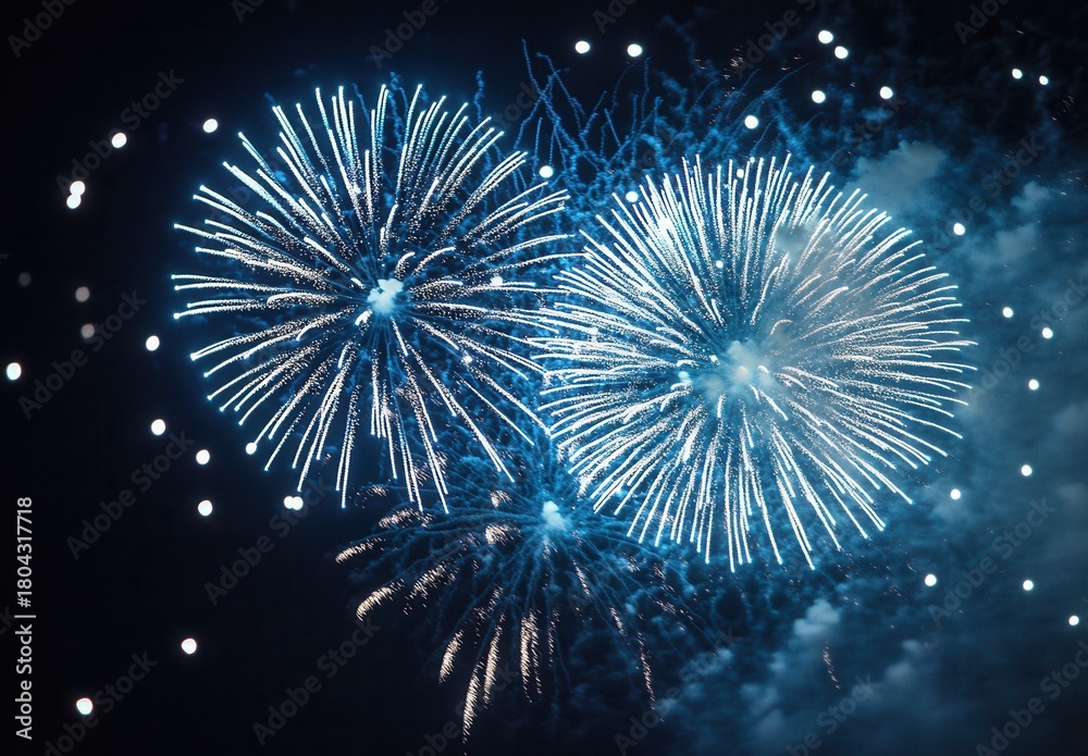 Fototapeta premium fireworks on the night sky