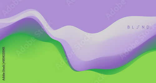 Abstract wavy background. Gradient colors. Trendy liquid design. Vector illustration for brochure, poster, cover, card, presentation, flyer or banner.