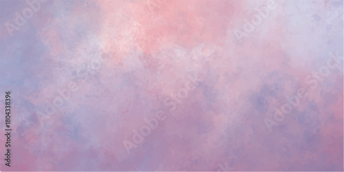 Abstract pink and purple watercolor paint texture on aged grunge canvas paper design background. ink, blank, blue, dirty, textured, light