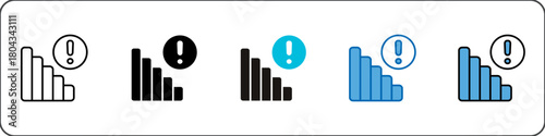 Recession Icon Pack Multistyle Editable Stroke