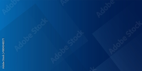 Abstract blue background with glowing geometric lines. Modern blue gradient square shape design. Futuristic technology concept.