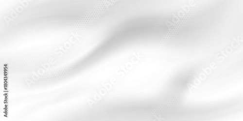 Dot white gray wave light technology texture background. Abstract big data digital concept. 3d rendering.