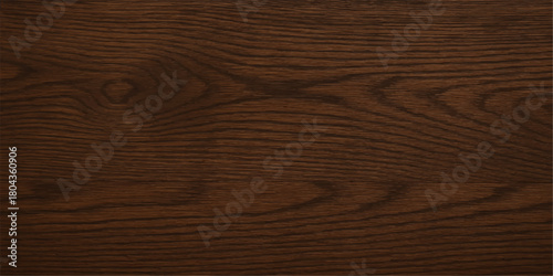 Dark brown wood texture board background, natural oak grain surface pattern