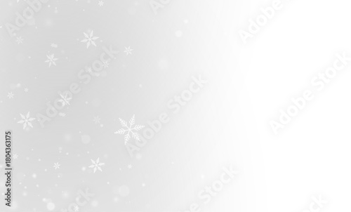 Snowstorm vector design with frosty flakes and bright holiday glow