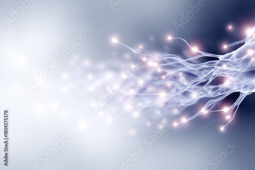 Illuminated Neural Pathways: A stunning visualization of interconnected neural pathways, pulsating with vibrant light, symbolizing the dynamic processes of thought, data transfer, and communication