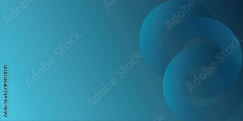 Blue Abstract Circles Background With Gradient For Modern Design And Calm, Professional Mood eps10