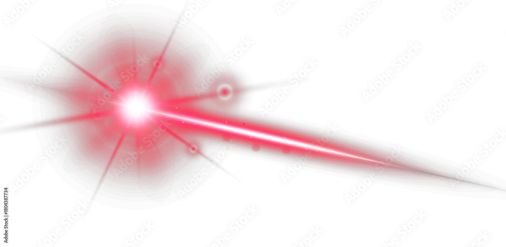 custom made wallpaper toronto digitalRed energy laser beam with glowing flare and dynamic light burst on dark background
