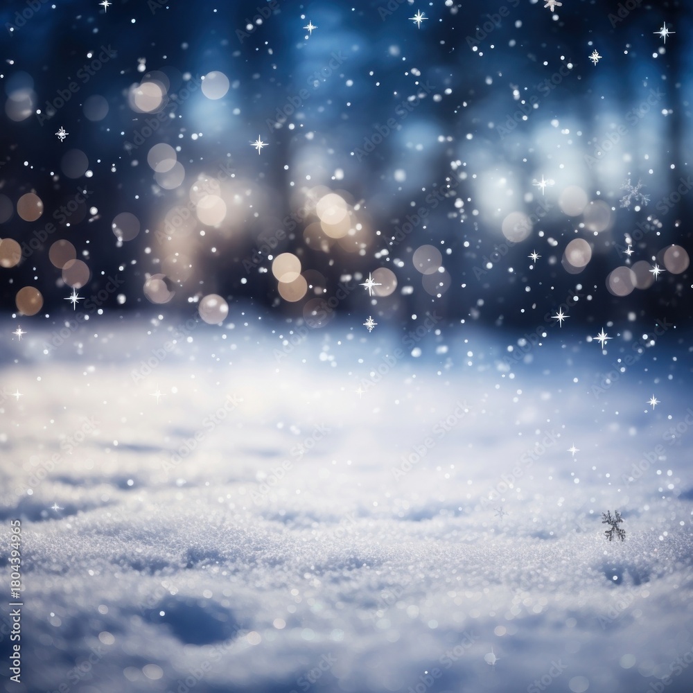 Obraz premium Christmas snow backgrounds outdoors.