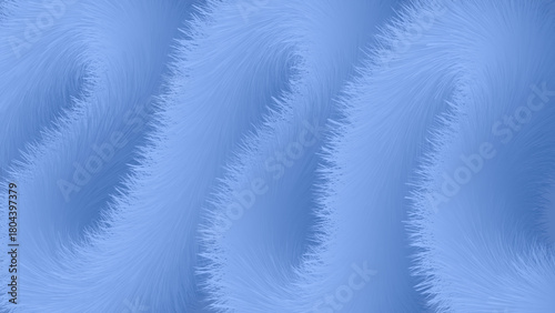 Abstract Digital Fluffy Fur Texture Background in soft blue