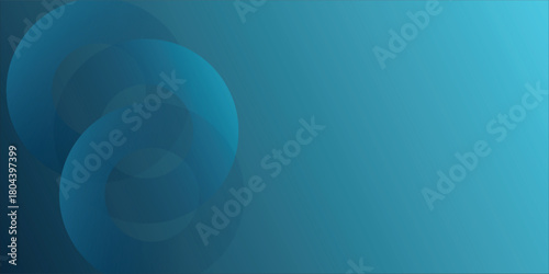 Blue Abstract Circles Background With Gradient For Modern Design And Calm, Professional Mood