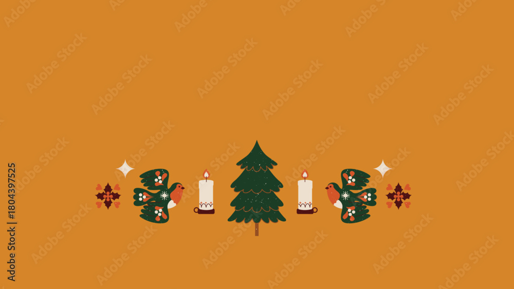 Fototapeta premium vector, illustration, design, icon, set, concept, pattern, card, symbol, business, icons, love, art, Christmas Somber Greetings Christmas Presentation