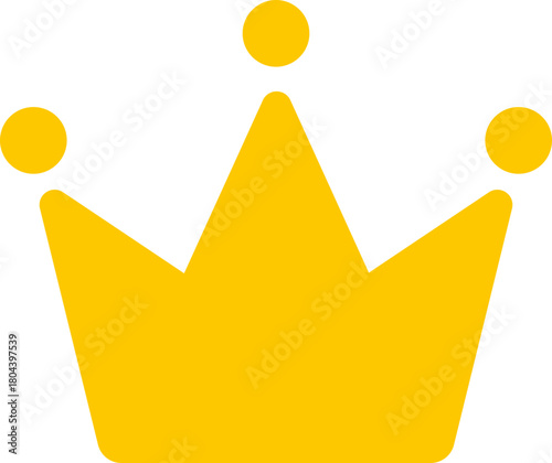 Yellow crown icon for royalty or premium